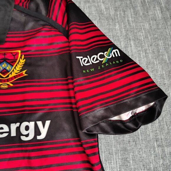 VINTAGE Canterbury Rugby Nike TEAM Jersey Shirt XL New Zealand Union Striped - Picture 6 of 12